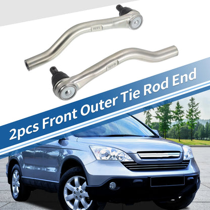 2X Front Outer Tie Rod End Links for Honda Civic (No. 53540TBAA01 / 53560TBAA01)