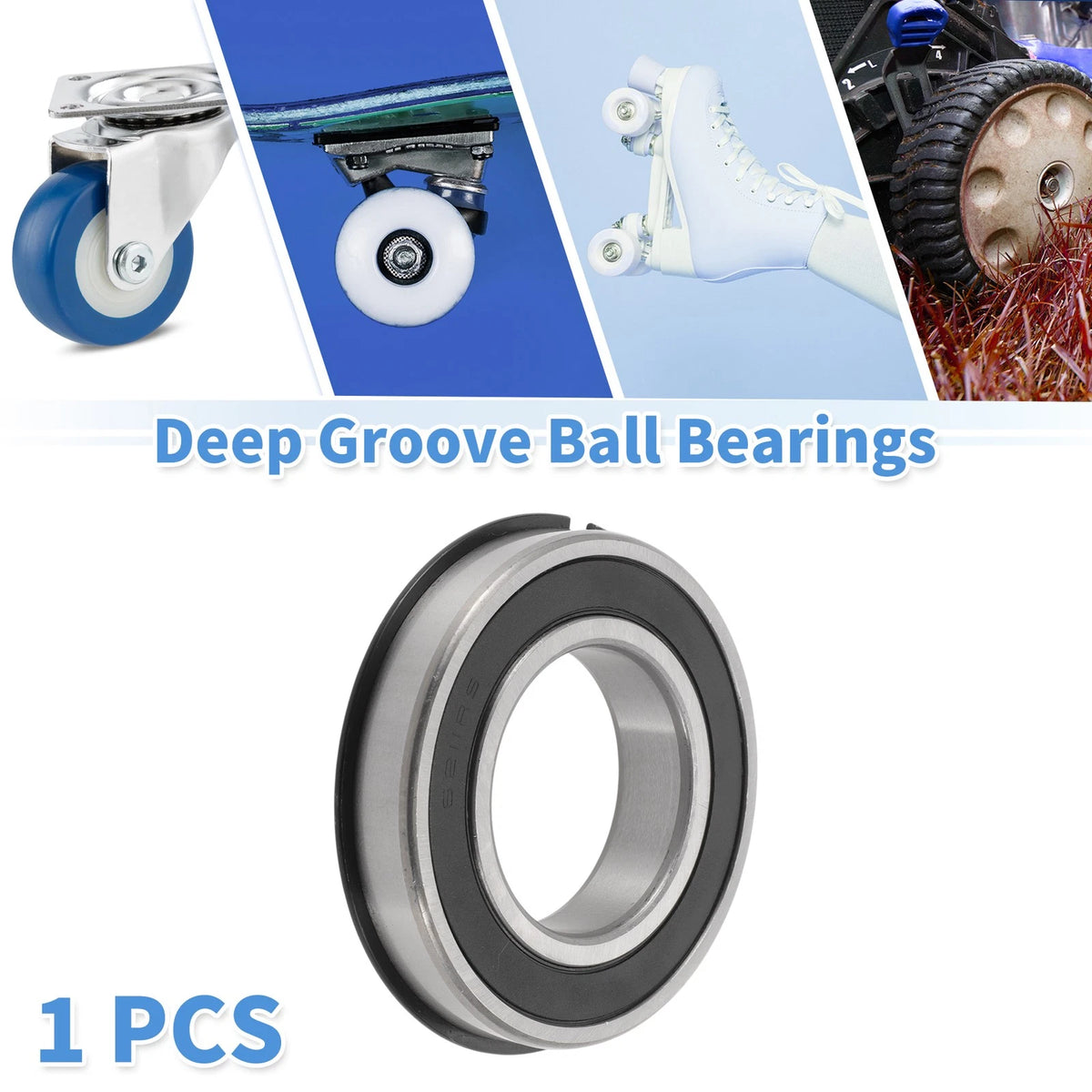 Deep Groove Ball Bearing 55x100x21mm for Scooter Skateboard (1 Pc)