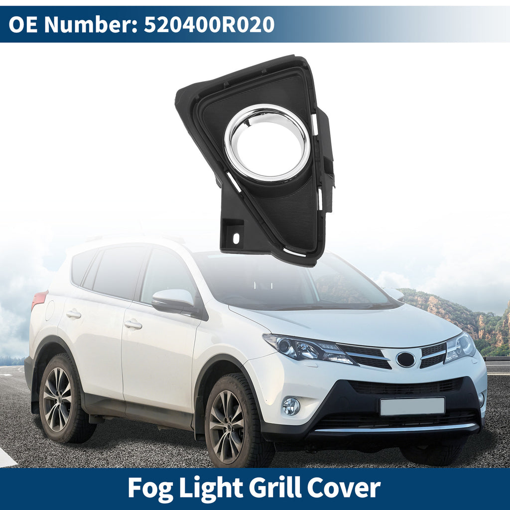 Front Left Fog Light Grill Replacement for Toyota RAV4 (2016–2018)