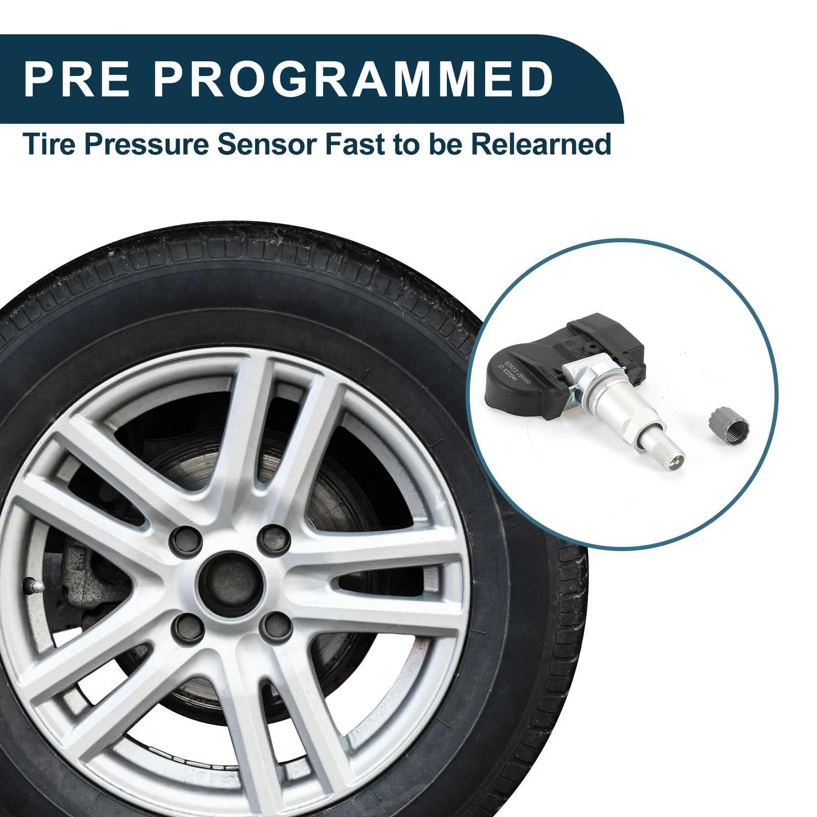 Tire Pressure Sensor Replacement 433MHz for Hyundai Santa Fe (2012–2018)
