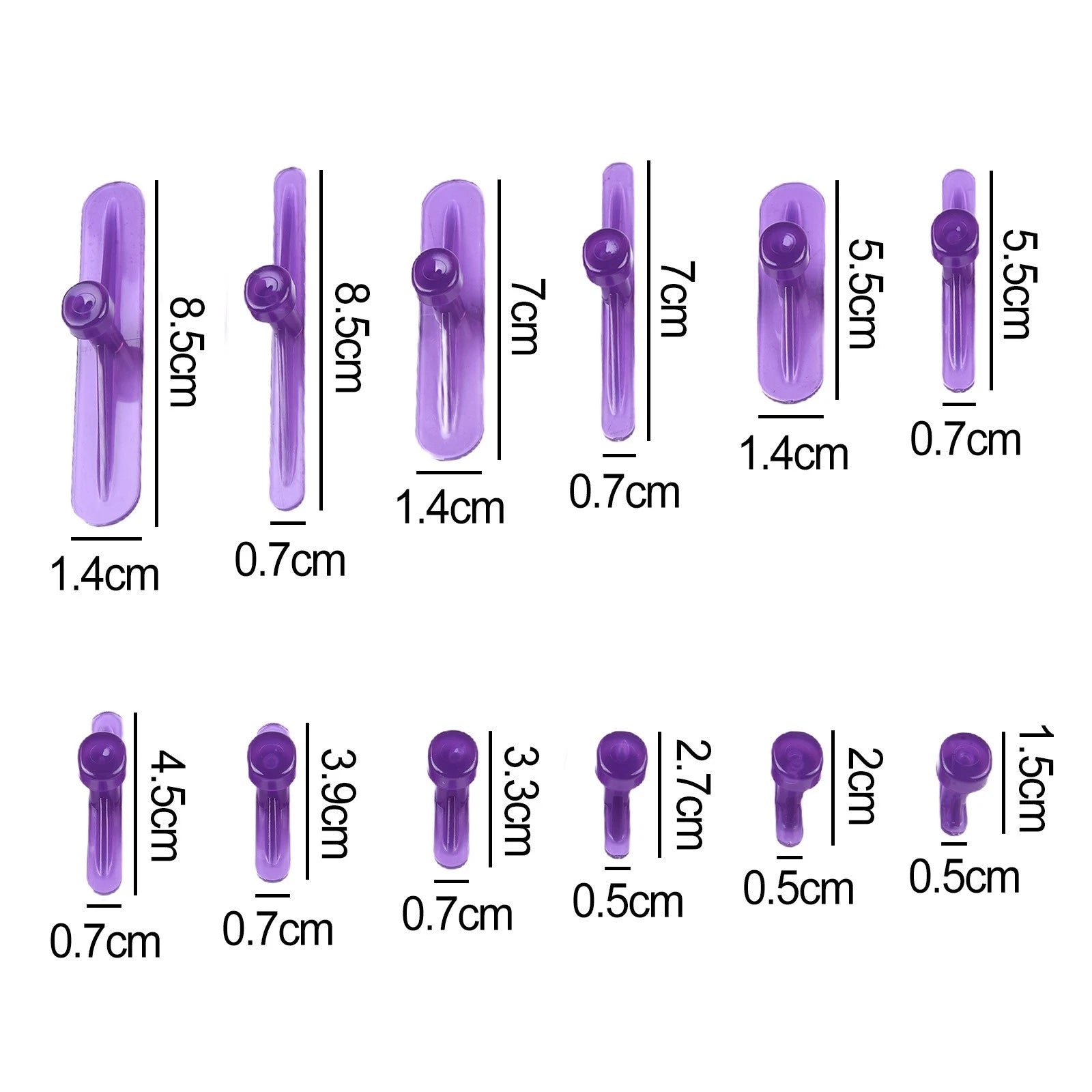 12pc Glue Tabs Dent Removal Tools for Car Body (Universal)