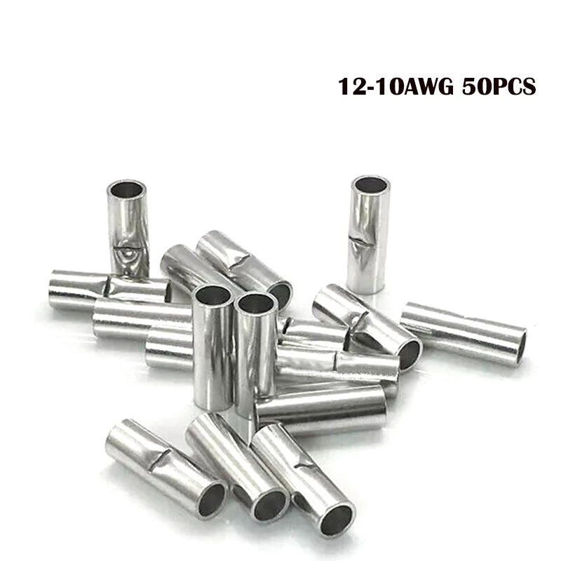 50pcs Butt Connectors for (22-10 AWG)