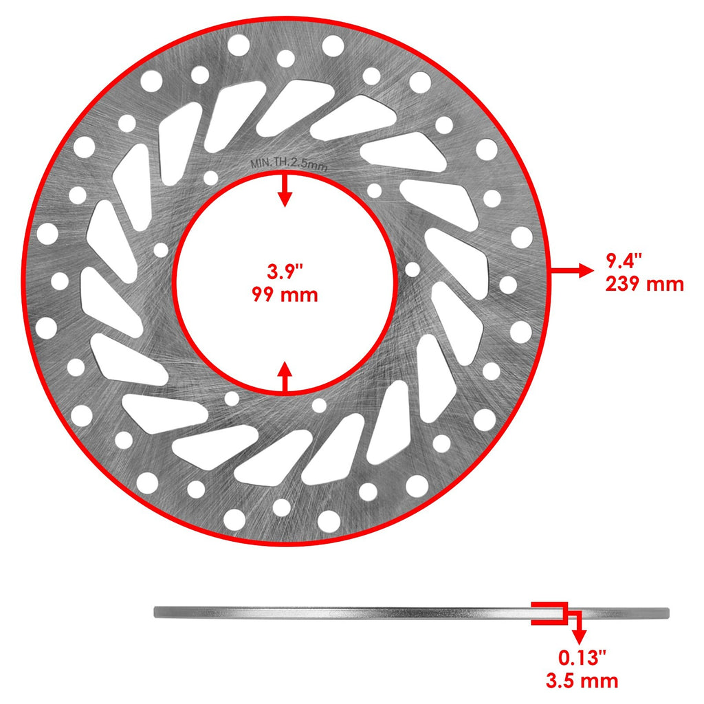 Front Rear Brake Disc Rotor Replacement for Honda CRF250R CRF250X (2004–2007)