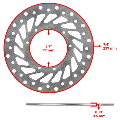 Front Rear Brake Disc Rotor Replacement for Honda CRF250R CRF250X (2004–2007)