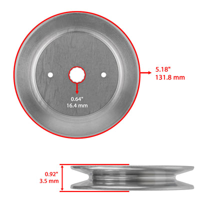 Deck Spindle Blade Belt Pulley Kit for Husqvarna Craftsman Poulan Pro (42")
