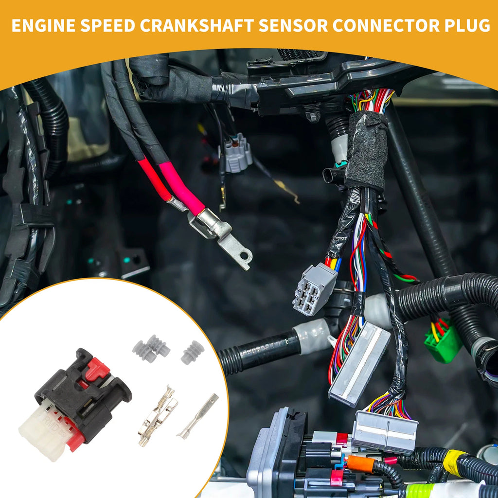 3 Pin Engine Speed Crankshaft Sensor Connector Plug for Car Boat RV