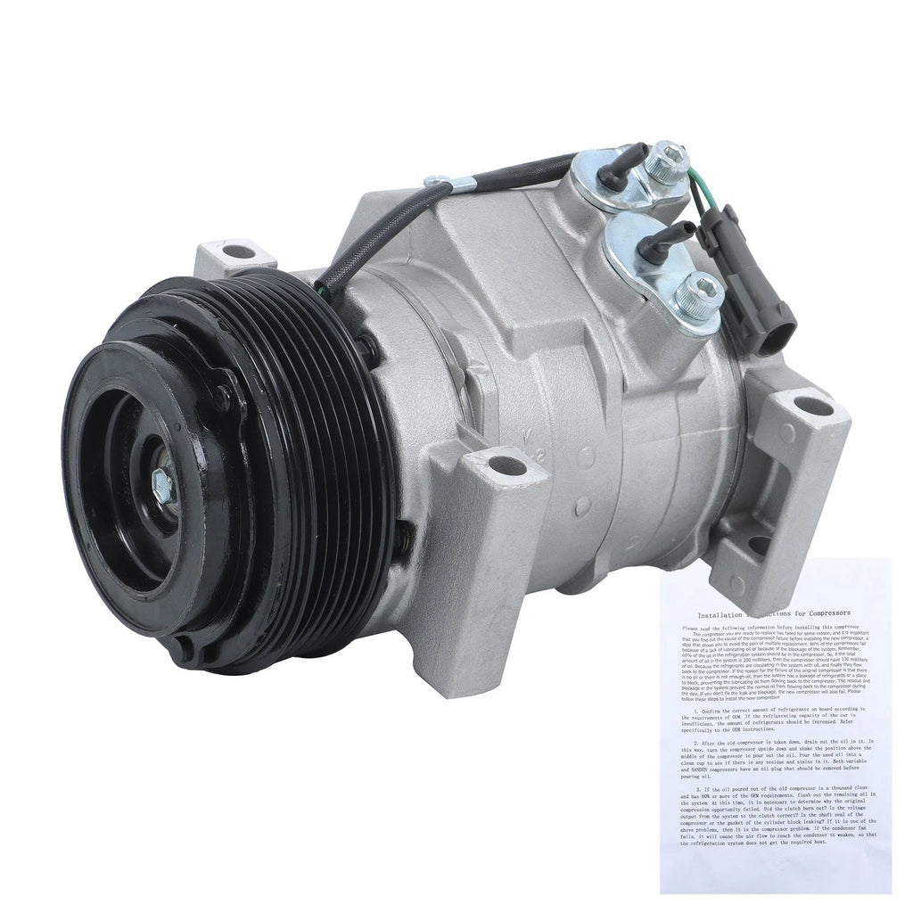 A/C Compressor 10S20F for Chevrolet Silverado 1500 2500 3500 HD (2003–2013)