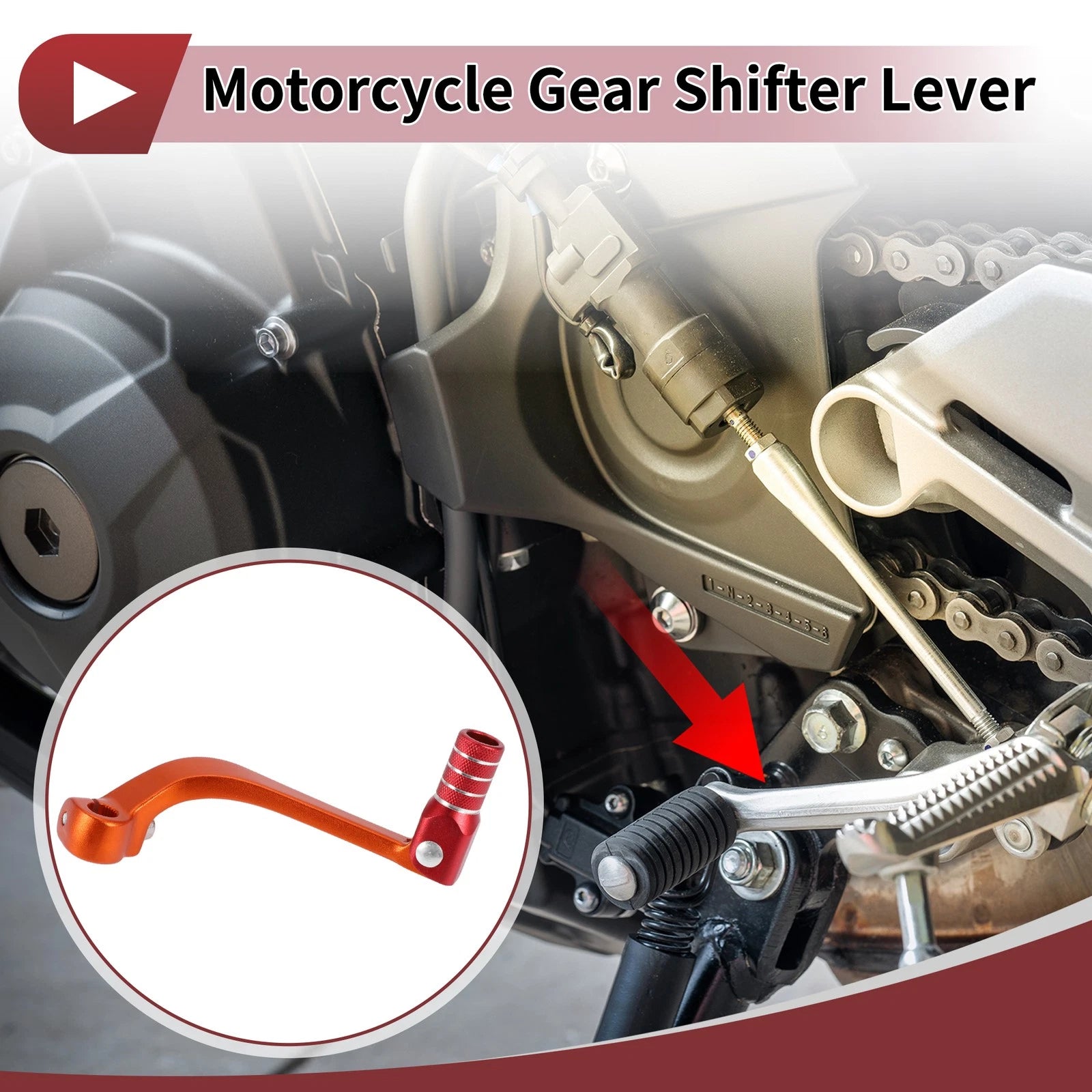 Folding Motorcycle Gear Shifter Lever Replacement for Honda CRF110F (2013–2018)