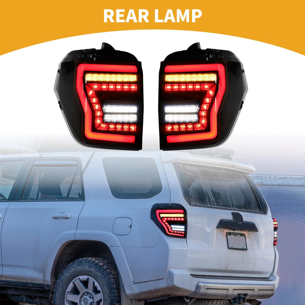 Pair OLED Tail Light Assembly Replacement for Toyota 4Runner (2014–2021)