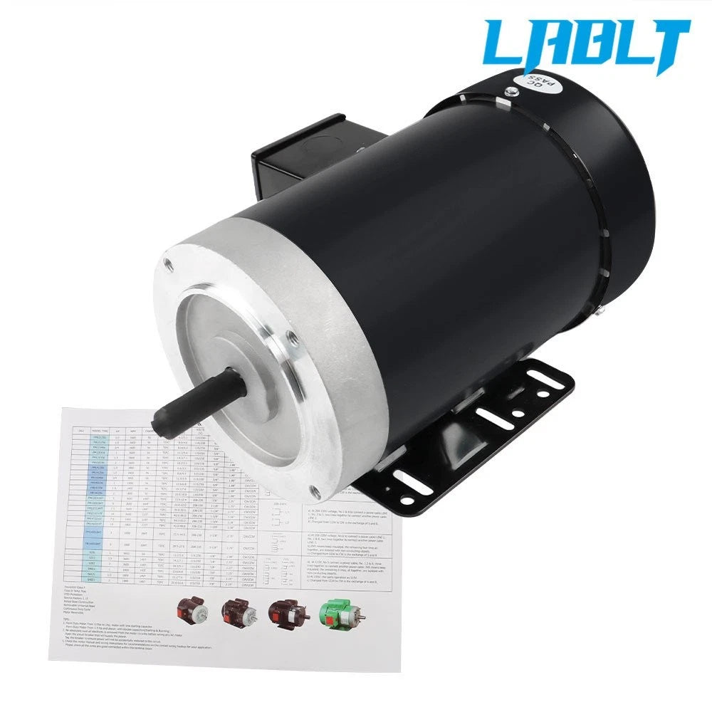 Electric Motor 2 HP 56C Frame TEFC 230/460 Volt for Various Applications