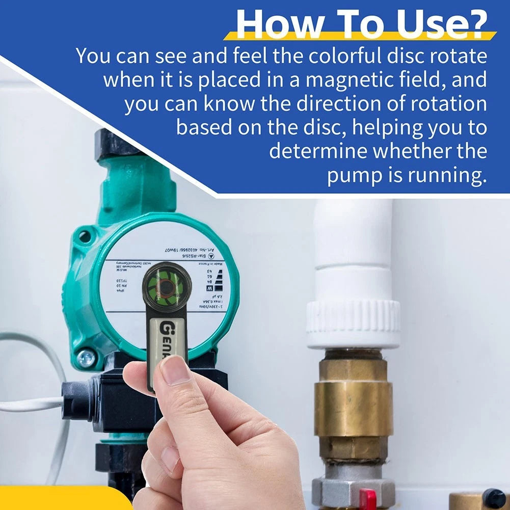 Portable Circulating Pump Rotation Tester for Solenoid Valve & Motor Testing