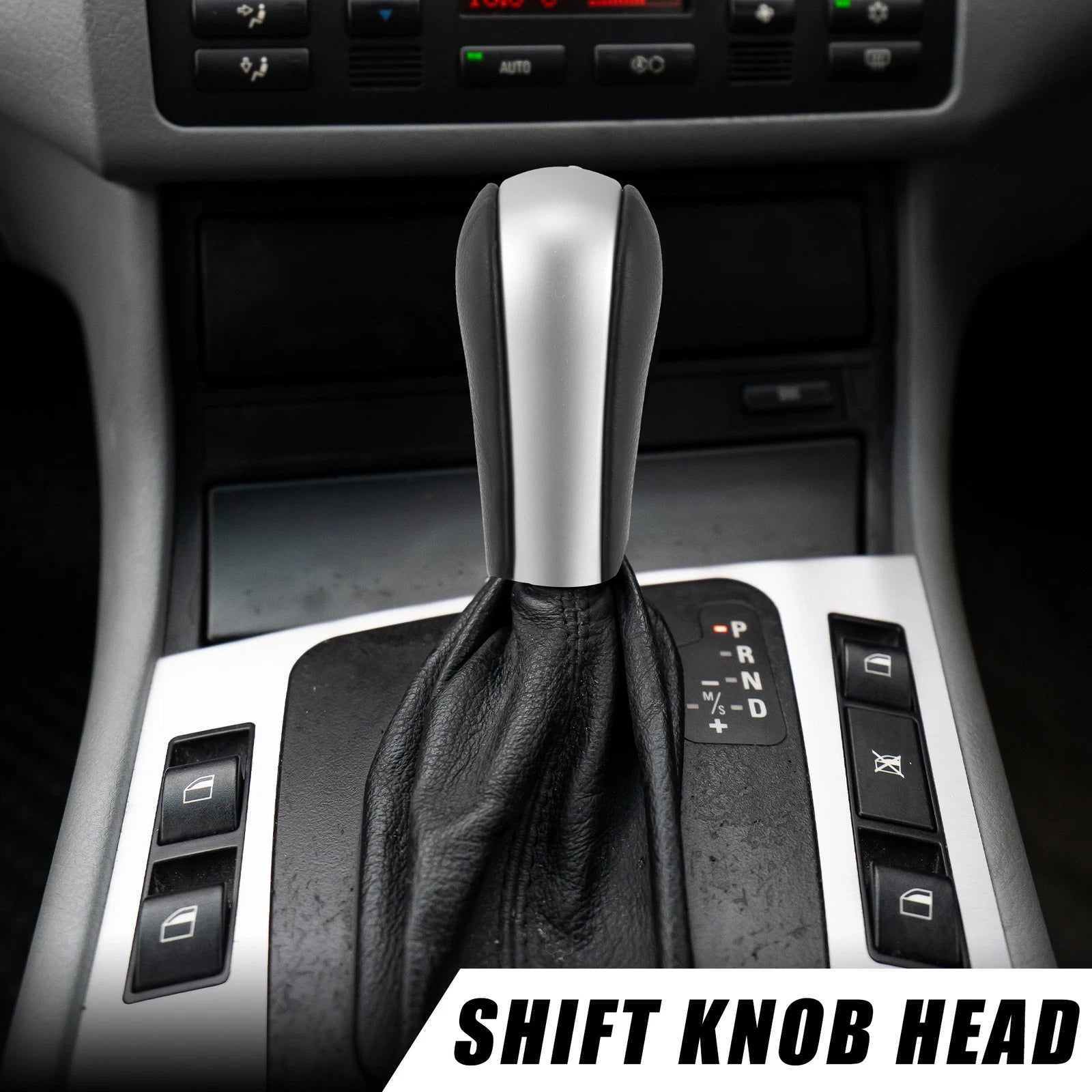 Faux Leather Gear Shift Knob Automatic Replacement for BMW X5 (2000–2006)