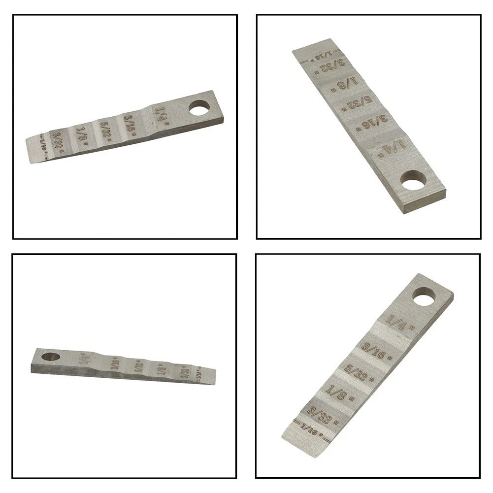 2X Pipe Spacer Wedge Gauge Kit for Universal Applications (Stepped 1/16-1/4 Inch)