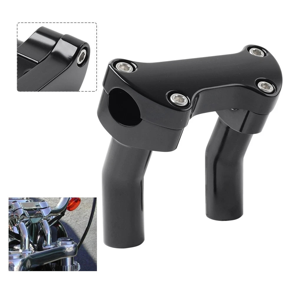 4" Tall Pullback Handlebar Riser for Harley Tour Super Road Glide Dyna