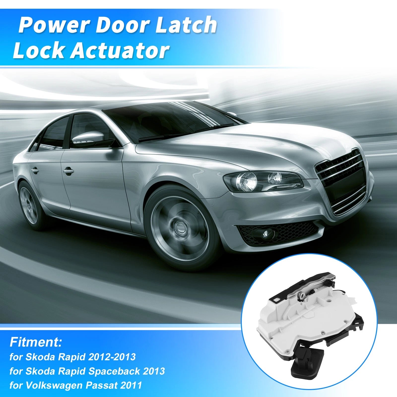 Rear Left Power Door Lock Actuator Replacement for Skoda Rapid (2012–2013)