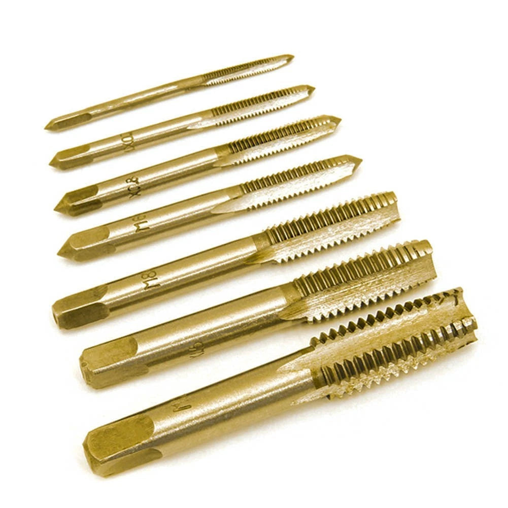 7pcs HSS Metric Thread Tap Drill Bits for M3 (Machine Use)