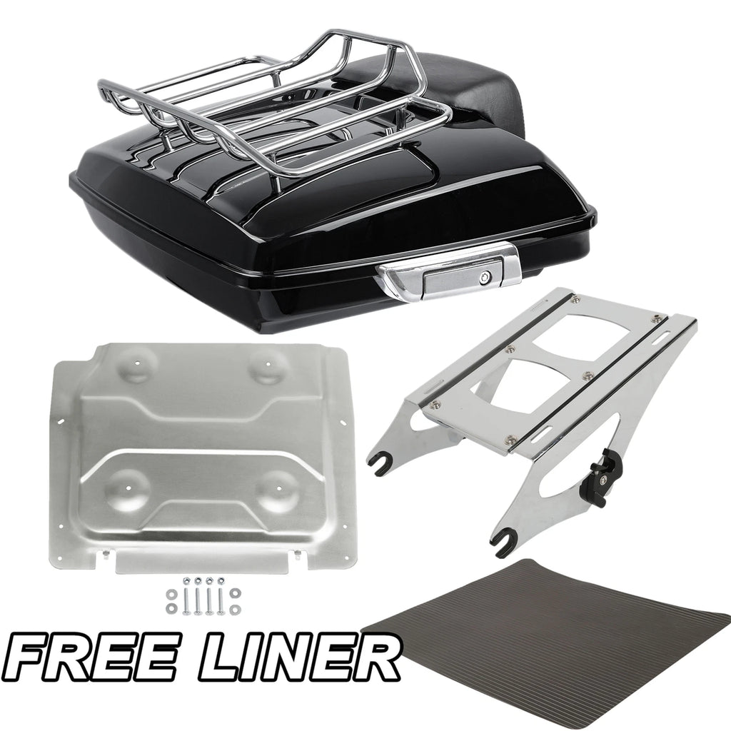 Backrest Pad for Harley Touring (2014–2026) Razor Trunk Mount Rack Base Plate