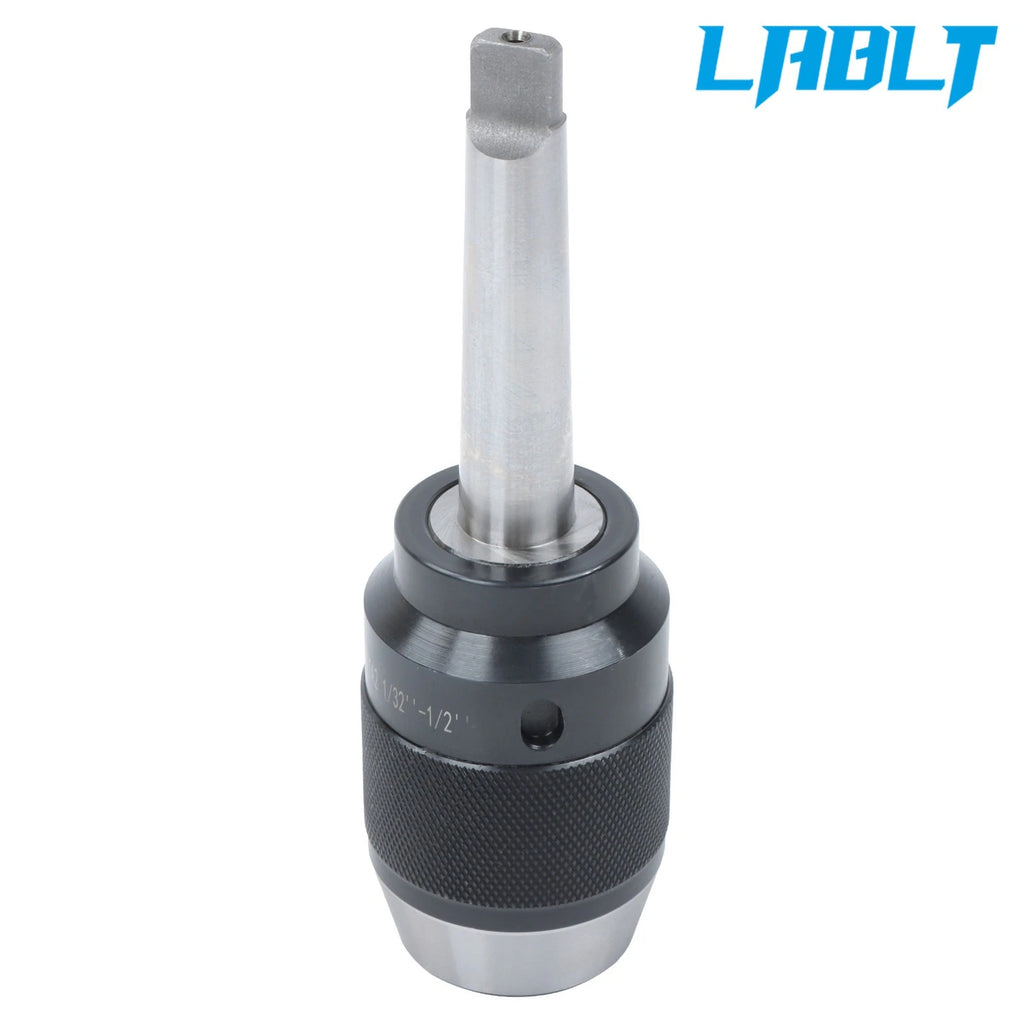Keyless Drill Chuck MT2 Integral Shank 1/32" - 1/2" for