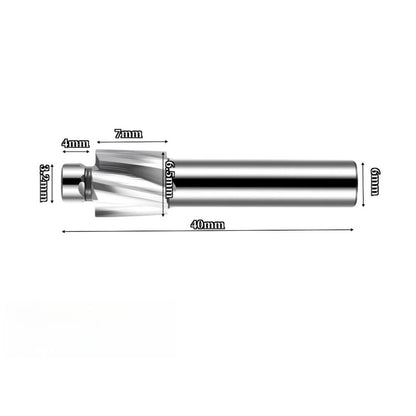 Countersink End Mill for Metal Fabrication (HSS AL, Flat Bottom)