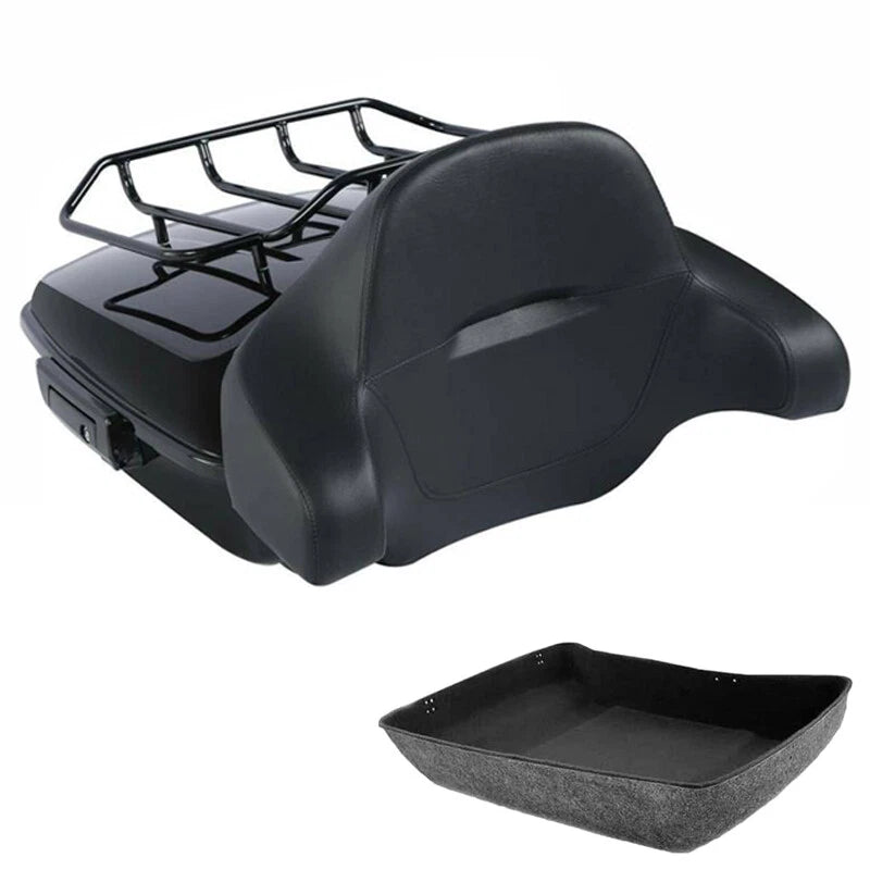 Chopped Trunk Backrest Pad for Harley Touring Road Glide (2009–2013)