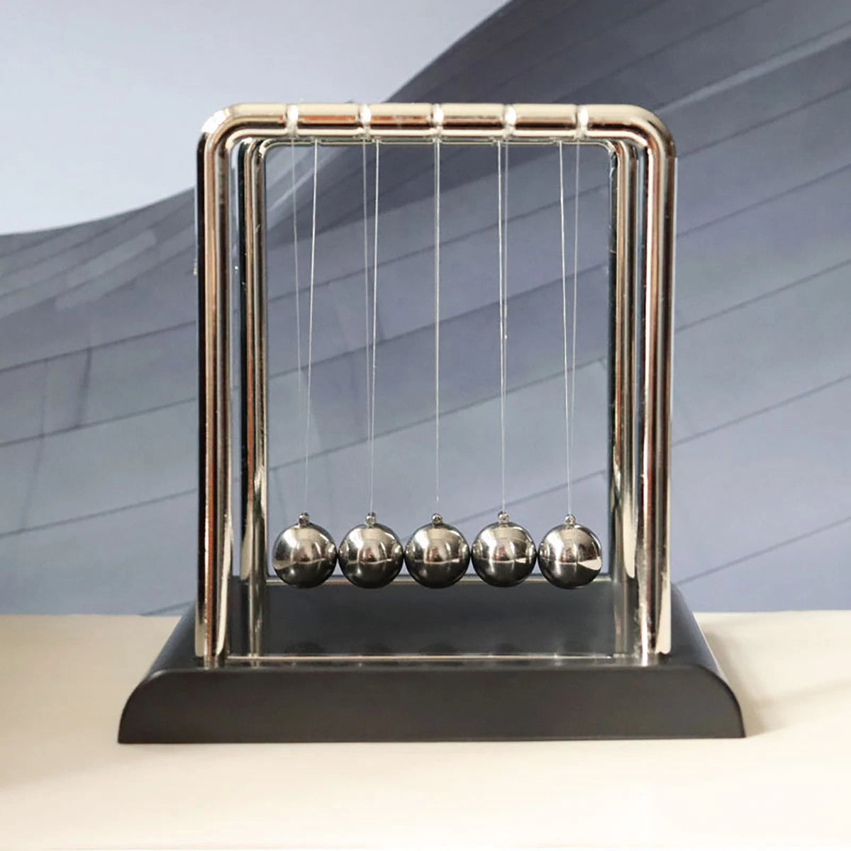 Newton's Cradle Metal Pendulum Balls for Desk Table Mini Size