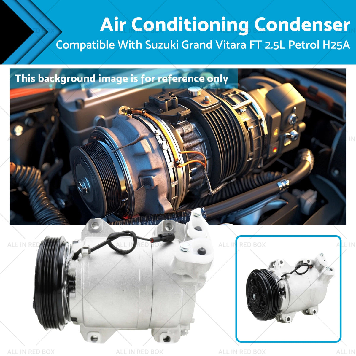 Air Conditioning Compressor for Suzuki Grand Vitara (1998–2005) H25A