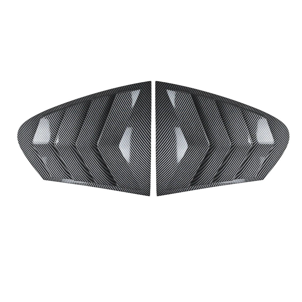 Carbon Look Rear Window Quarter Duct Louver Vent Cover for BMW 5 Series F10 (2011–2017)