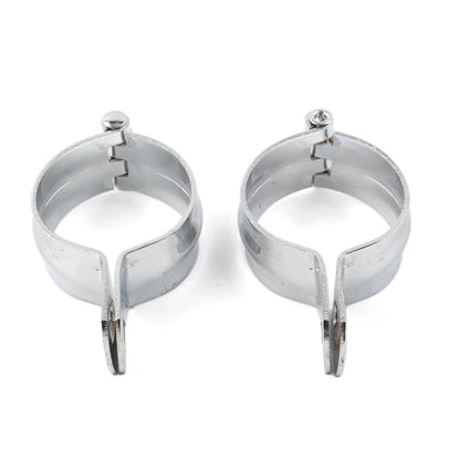 2Pcs Turn Signal Light Mount Bracket Holder for Motorcycle (Chrome)