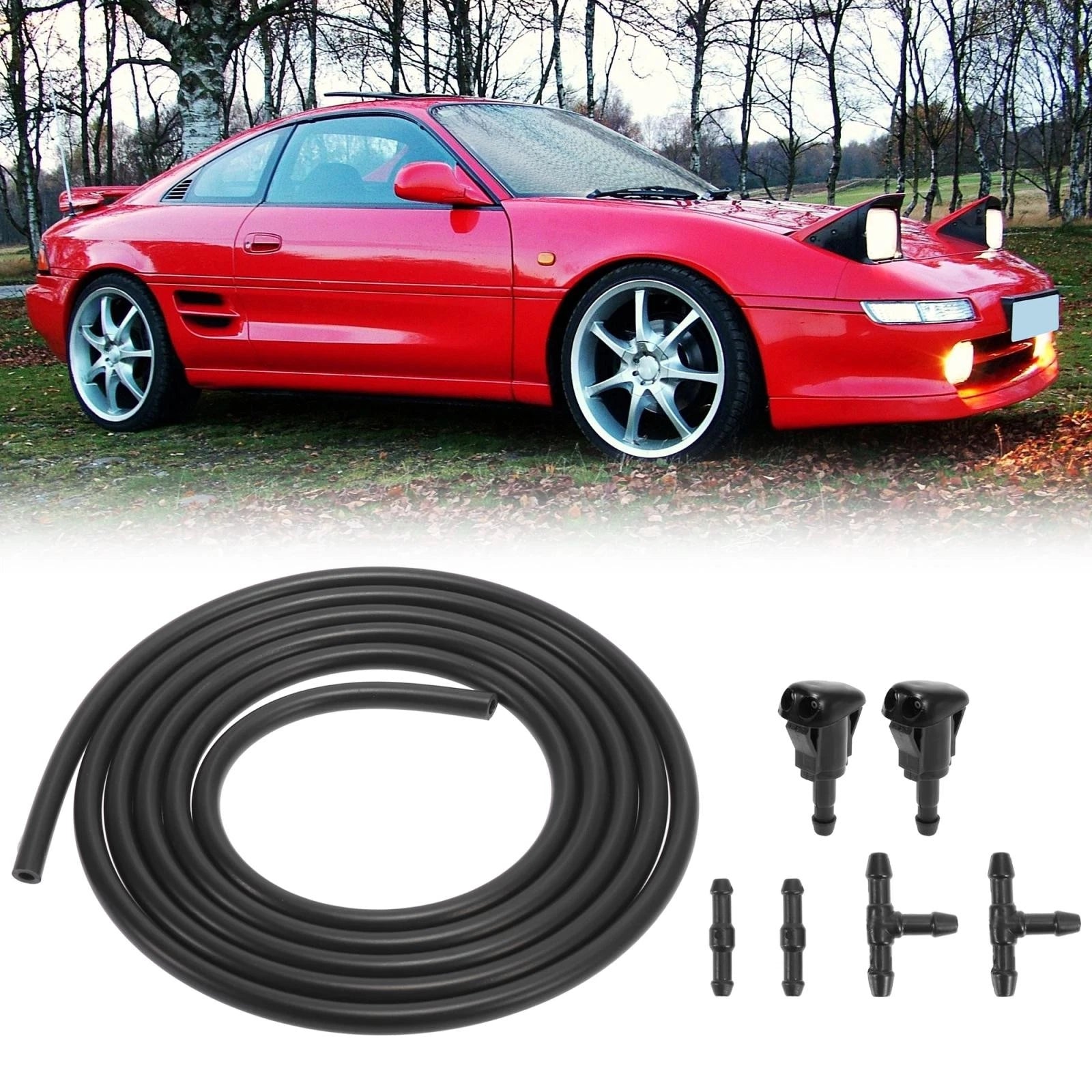 Windshield Washer Nozzle Kit 7pcs Replacement for Toyota Camry (2012–2024)
