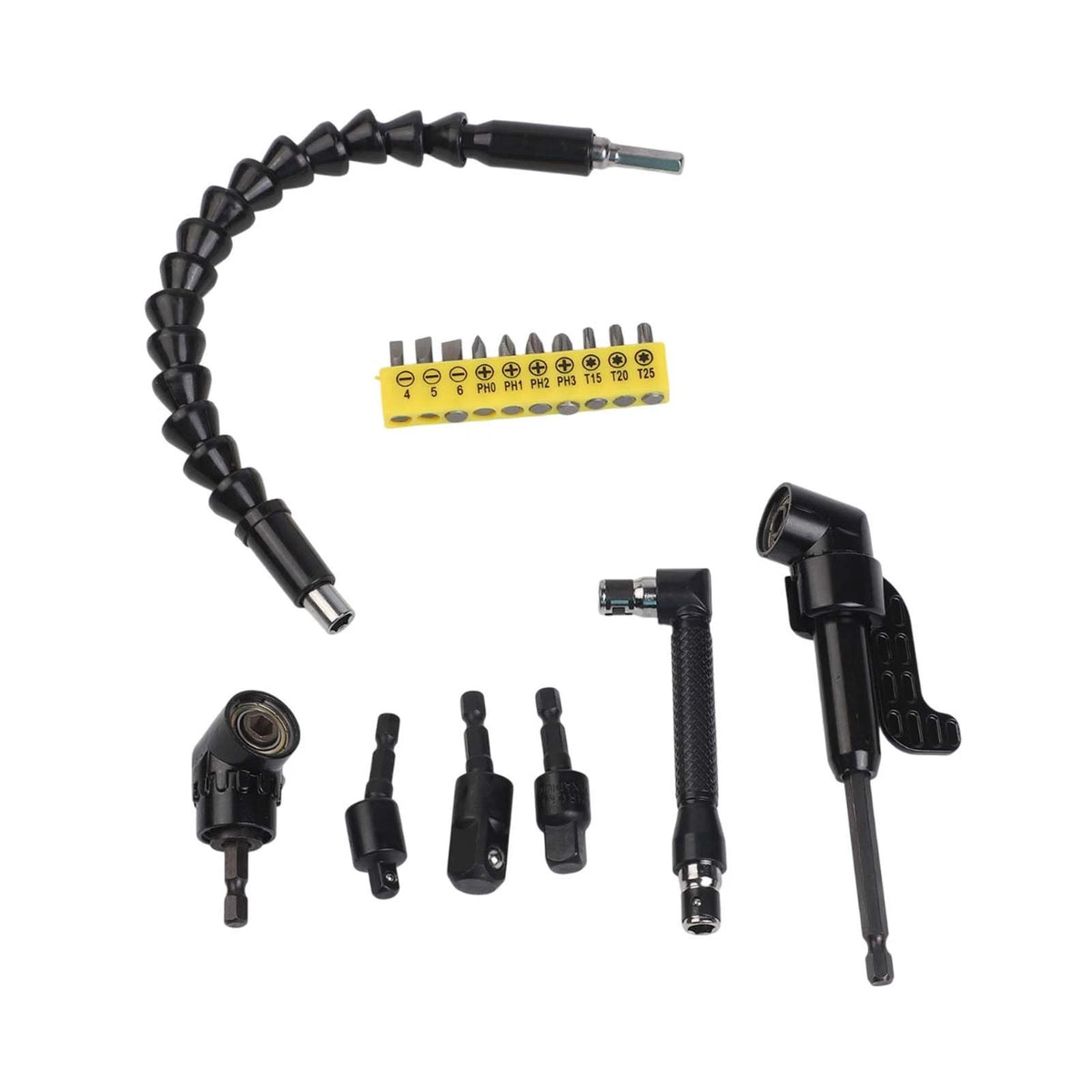 17pcs Flexible Drill Bit Extension Set for Automotive Use