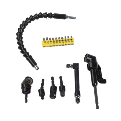 17pcs Flexible Drill Bit Extension Set for Automotive Use