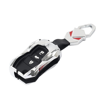 Key Fob Cover Case for VW Beetle, Golf, Jetta, Skoda, Seat (Silver)