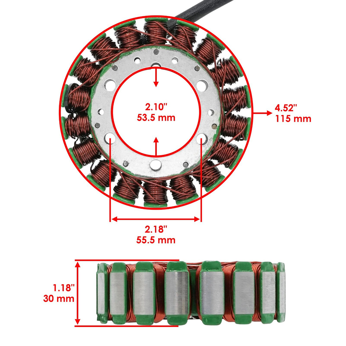 Stator Replacement for Suzuki VS750GLP Intruder 750 (1988–1991)