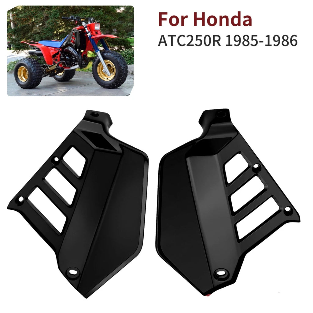 Black Radiator Shrouds for Honda ATC250R (1985–1986) Left & Right Covers