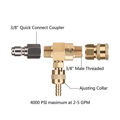 Adjustable Pressure Washer Soap Nozzle Snap Coupler for Bathroom Cleaning