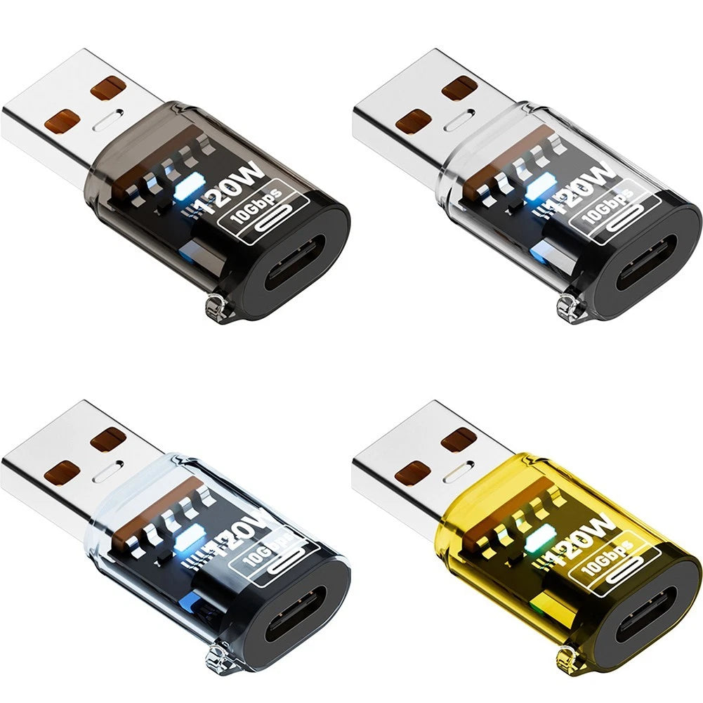 USB C to USB A 3.2 Adapter for High-Speed Data Transfer (10Gbps, 120W)