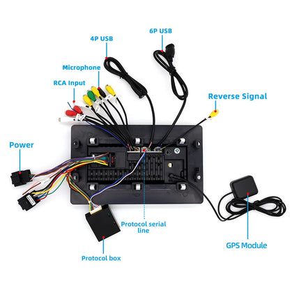 9'' Carplay Android Stereo GPS Navigation for Saab 9-5 (2005–2009)