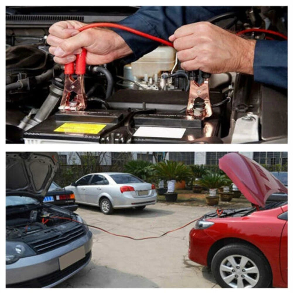 2M Car Battery Boosting Cables 500AMP Wear Resistant Design