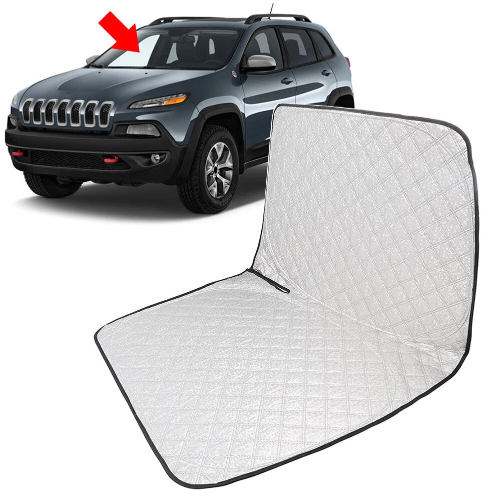 Foldable Windshield Sun Shade for Jeep Cherokee (2014–2021)