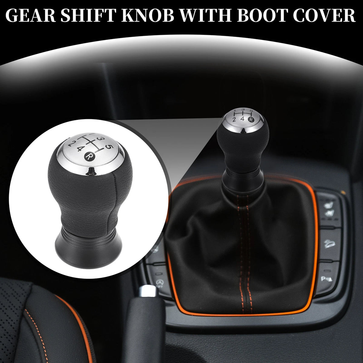 5 Speed Manual Gear Shift Knob Replacement for Toyota Yaris (2005–2010)