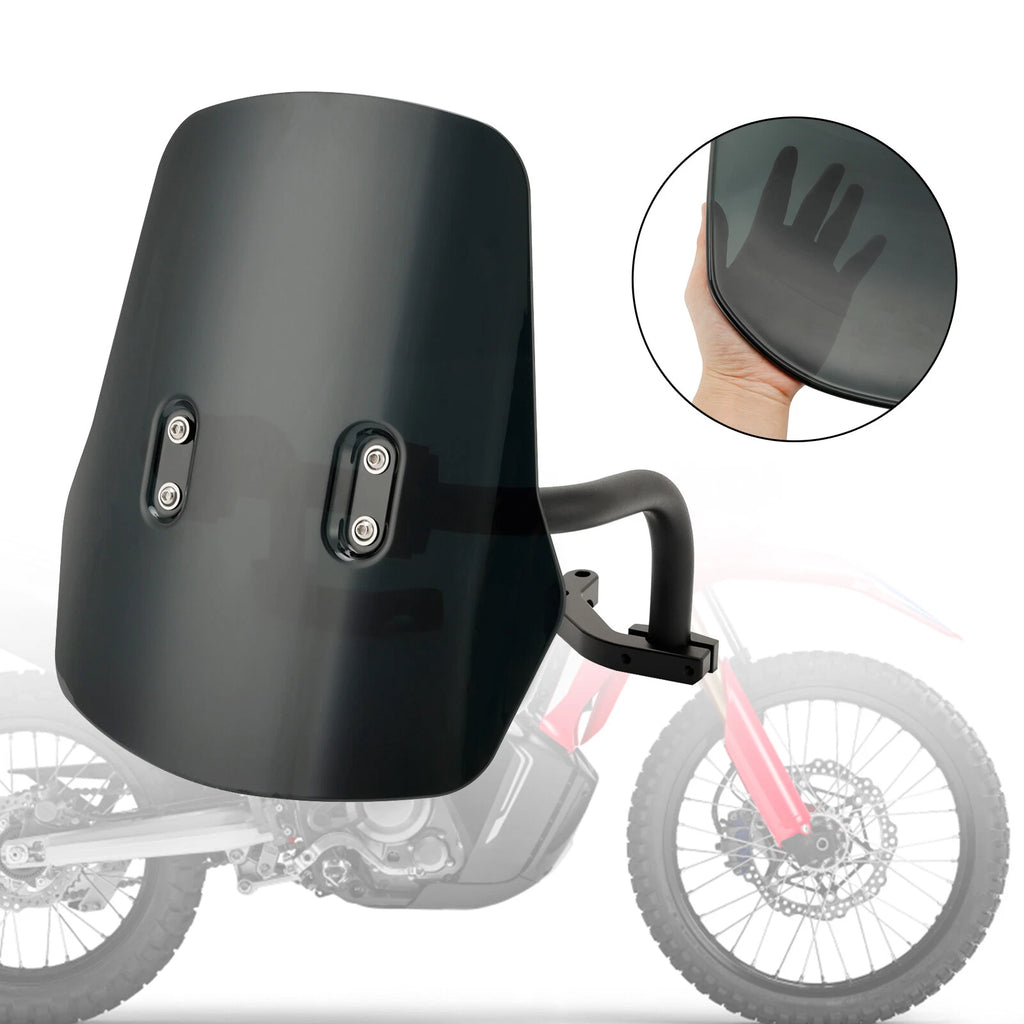 Windshield Windscreen + Bracket for Honda CRF250L/S CRF250M CRF300L (2021–2022)