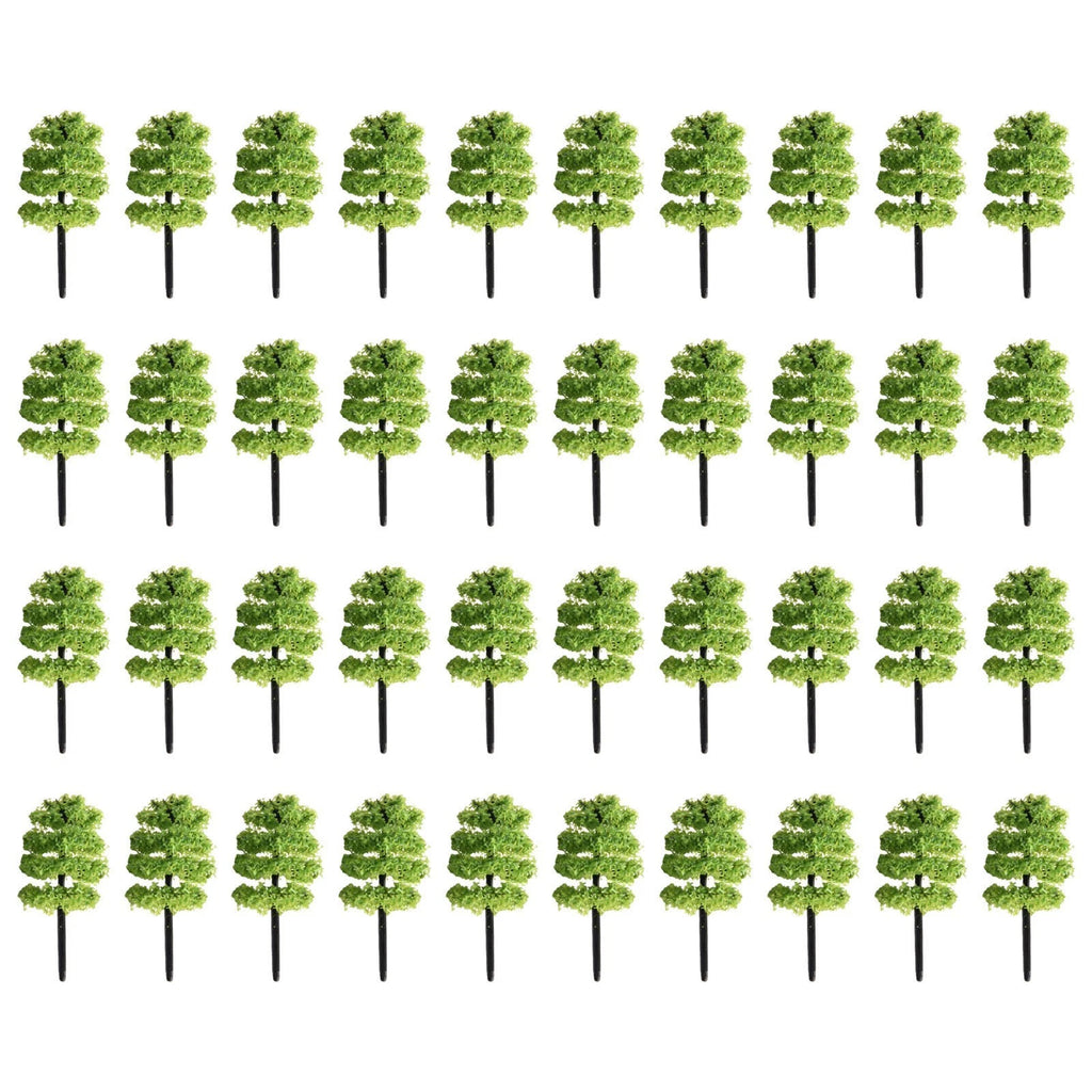 Model Tree Scenery 1:100 for Railroad (Plastic Artificial Decoration)