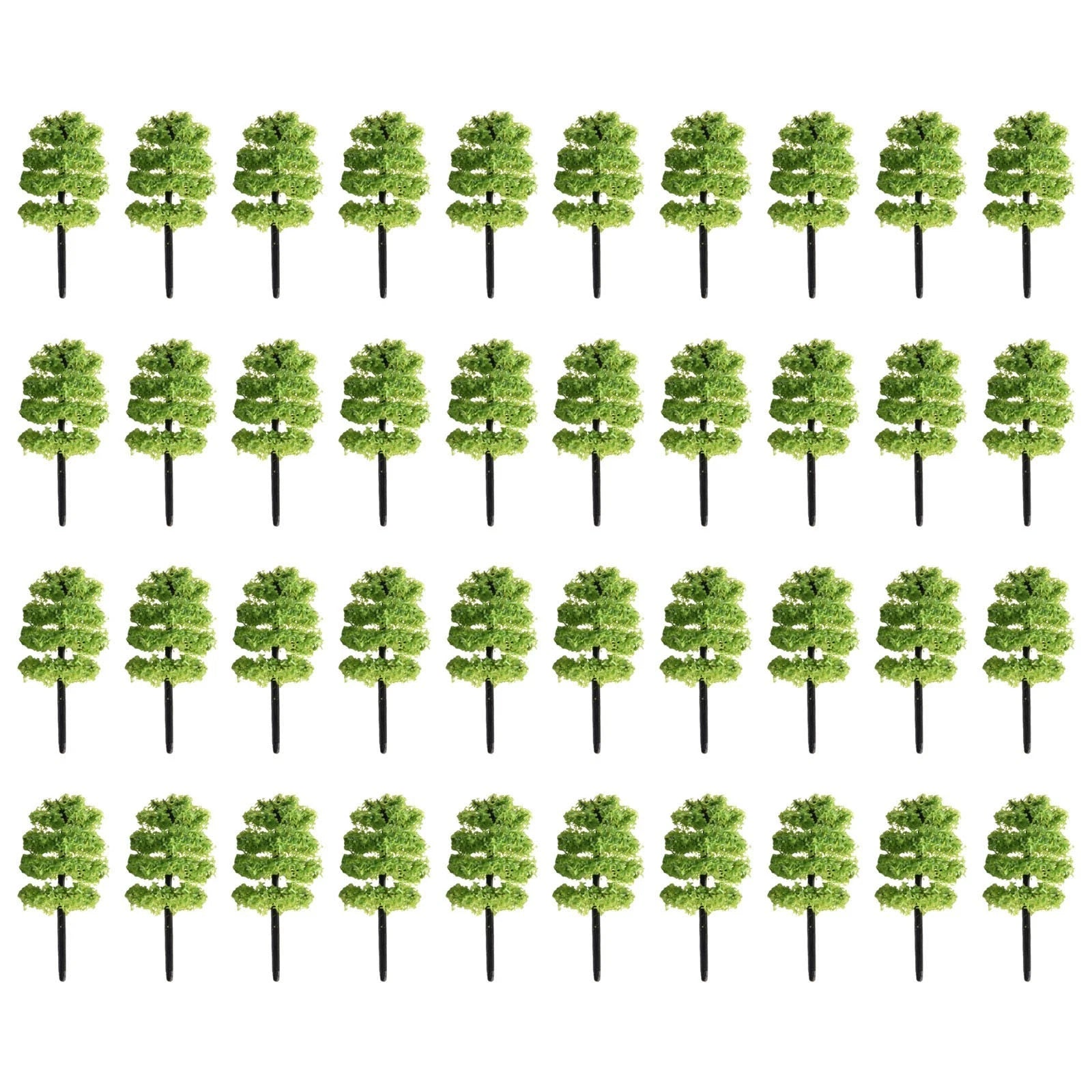 Model Tree Scenery 1:100 for Railroad (Plastic Artificial Decoration)