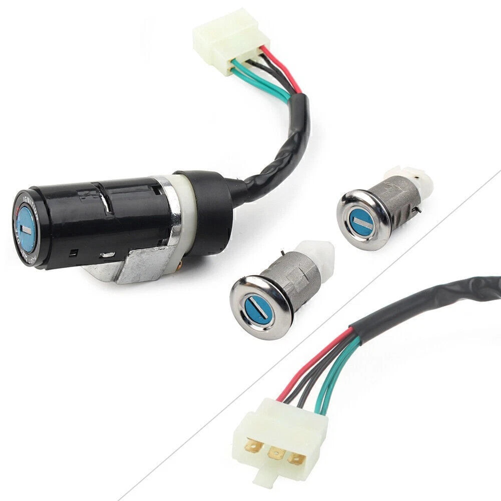 5-Wire Ignition Switch Lock Key Set for GY6 50cc Scooter (2000–2023)