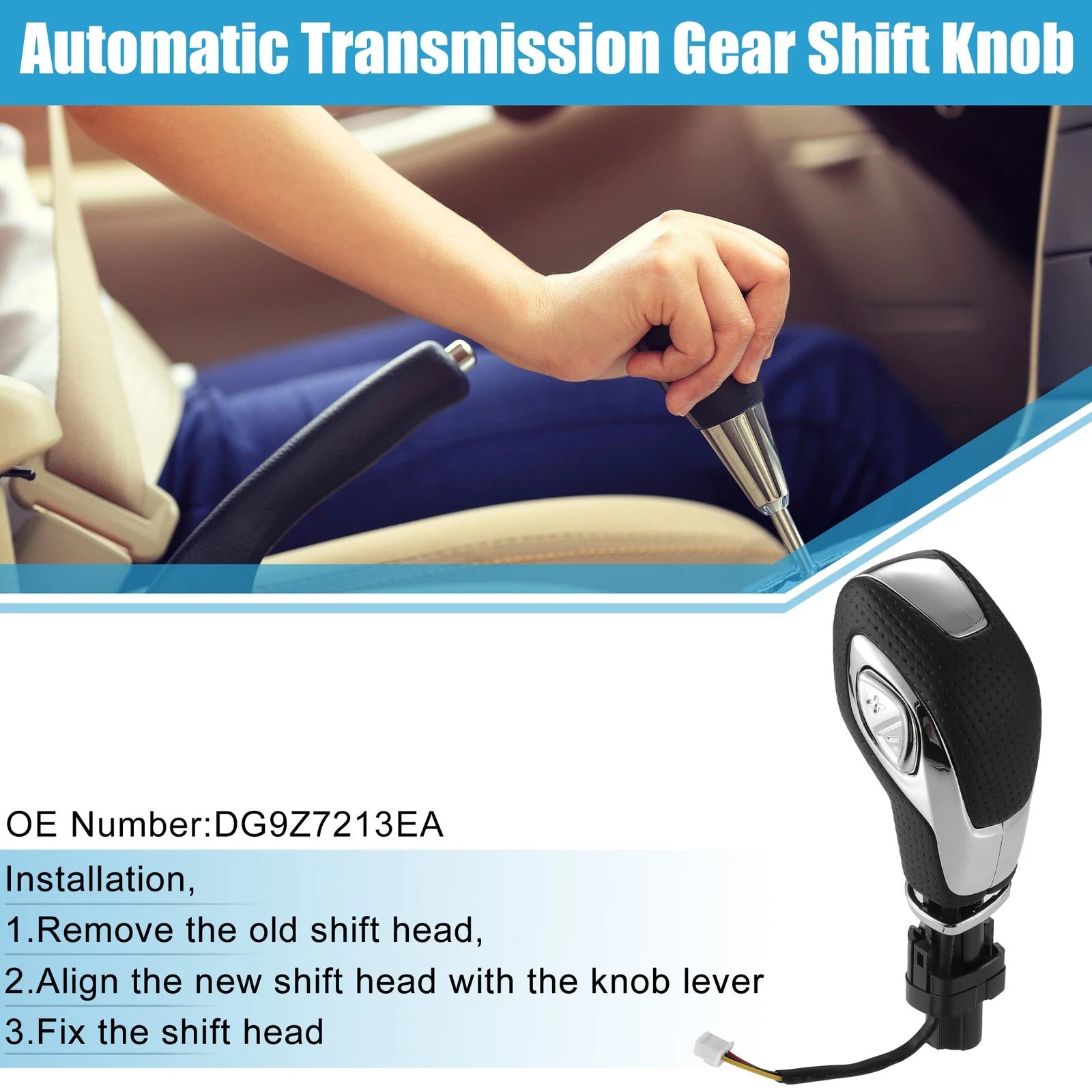 Shift Knob No.DG9Z7213EA for Ford Fusion (2013–2016)