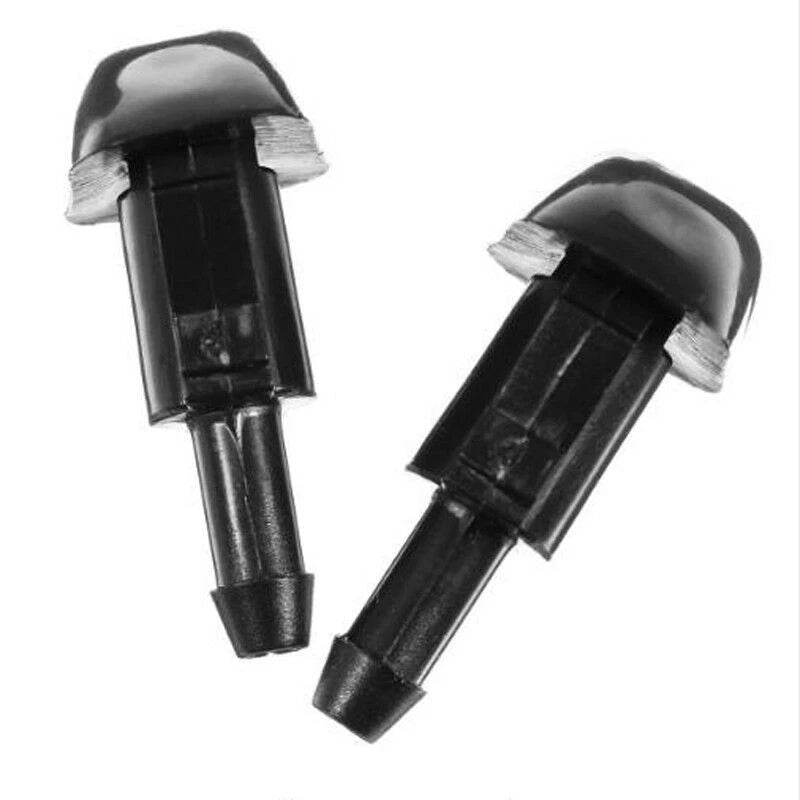 2Pcs Washer Jet Nozzle Front Windshield Fluid Spray Kit for