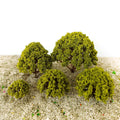 Set of 12 Model Trees for Train Railroad Diorama Garden Park Scenery 1.18"-3.14"