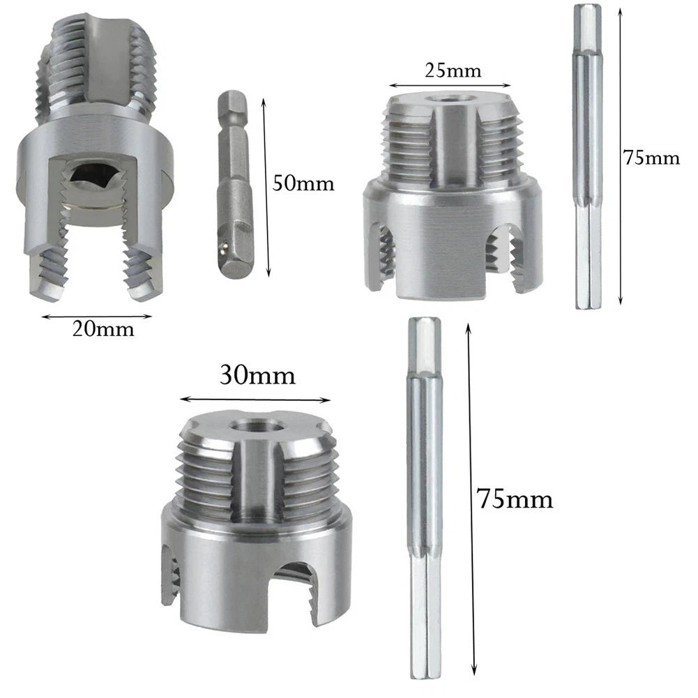 Water Pipe Thread Cutting Tool for 20mm 25mm 30mm Pipes
