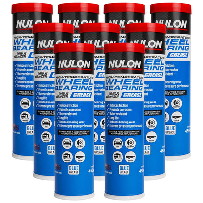 9 x Nulon High-Temp Wheel Bearing Grease NLGI 2 Cartridge HTBG-C