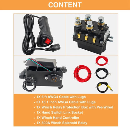 12V 500A Heavy Duty Winch Relay System for Off-Road Vehicles